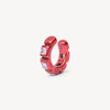 Ear cuff rouge zircons roses Dibba S R