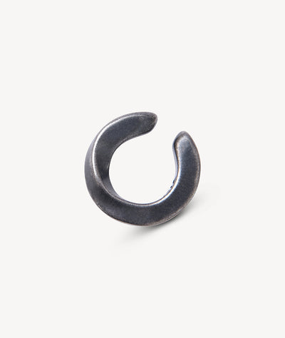 Ear cuff torsadé argenté effet vintage Honor M VS - YParis