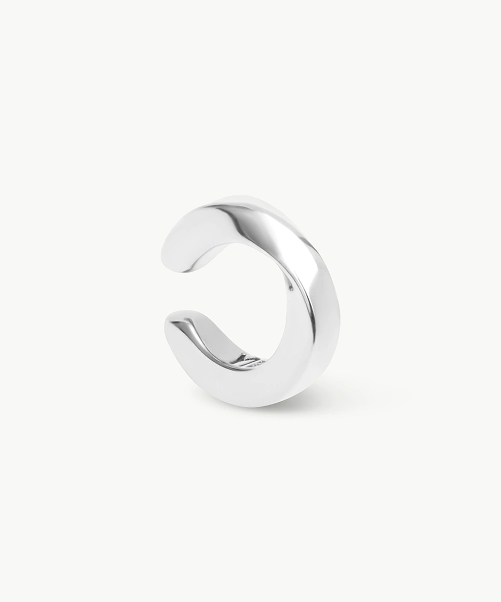 Ear cuff torsadé argenté Honor M S