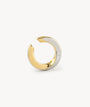 Honor Bi two-tone twisted ear cuff