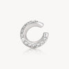 Honorito Star G gold and zirconia twisted ear cuff