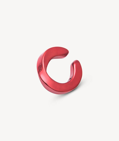 Ear cuff torsadé rouge Honor M R - YParis