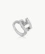 Ridley Star S triple silver and zirconium ear cuff