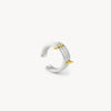 Ear cuff triple bicolore argenté Nikita Bi S