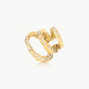 Triple gold ear cuff with zirconiums Ridley Star G