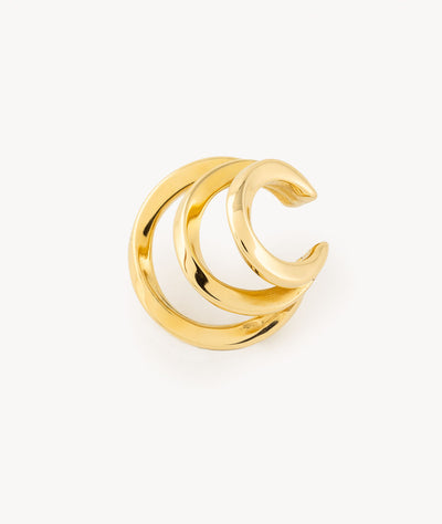 Ear cuff triple doré Ridley G - YParis
