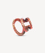 Ear cuff triple orange et zirconiums jaunes Yaz O