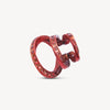 Ear cuff triple rouge zircons rouges Yaz R