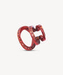 Ear cuff triple rouge zircons rouges Yaz R