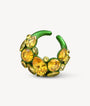 Ear cuff vert avec zircons jaunes DAHLIA SG B
