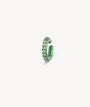 Ear cuff vert et zircons jaunes et olive Abi L SG