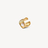 Earcuff or mat carré et nacre SHOMA VG 3.5mm