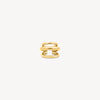 Earcuff triple dorée APEX ouverture G 5mm