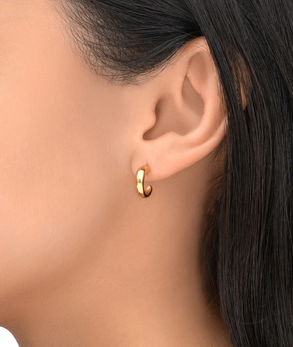 Boucle d'oreille créole doré DAN G
