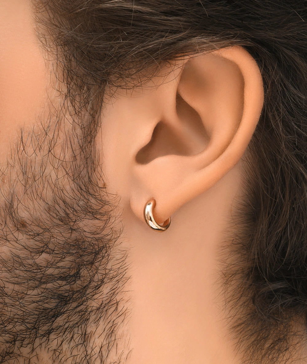 DAN RG rose gold hoop earring