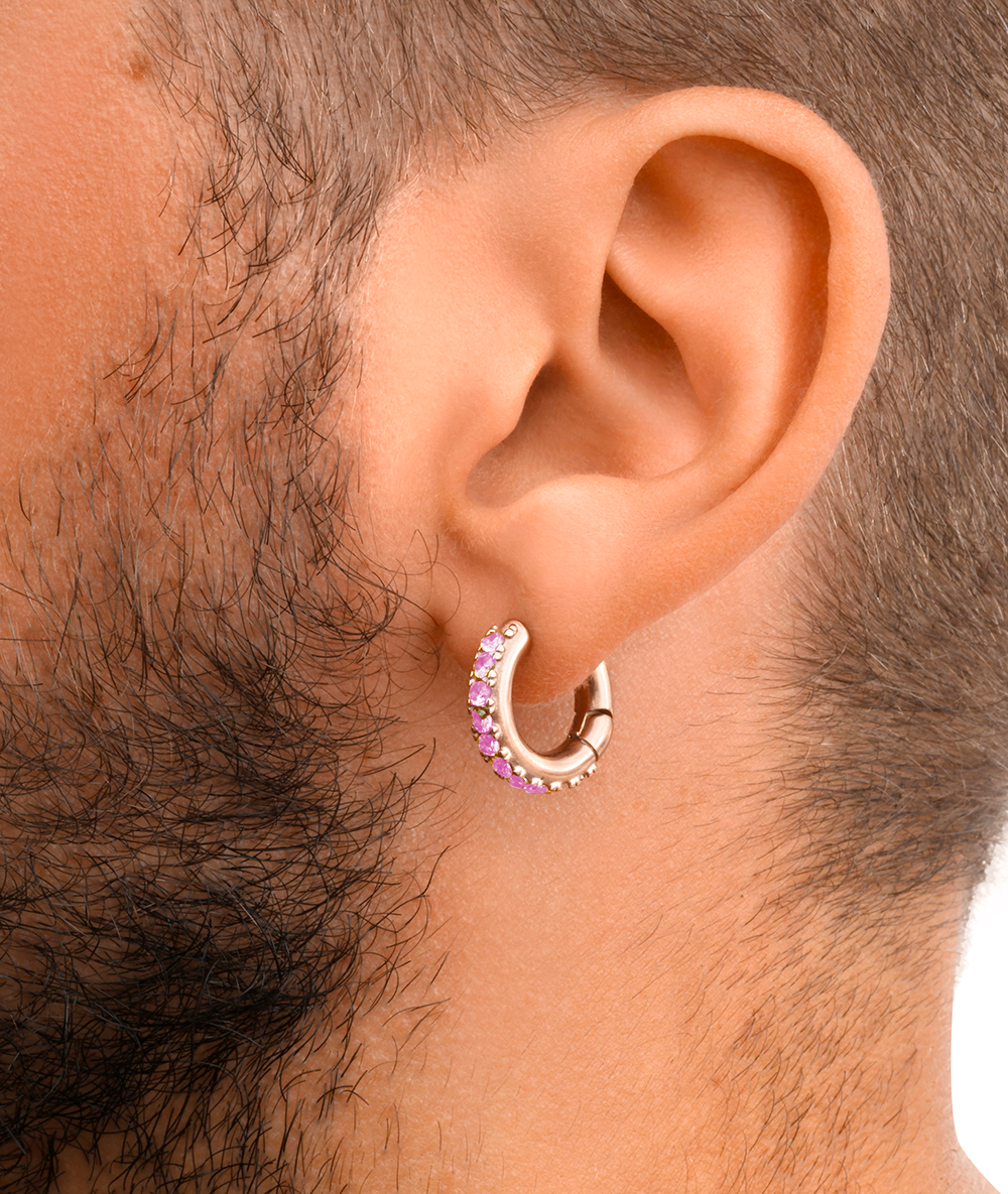 Silver creole earring, Willie S