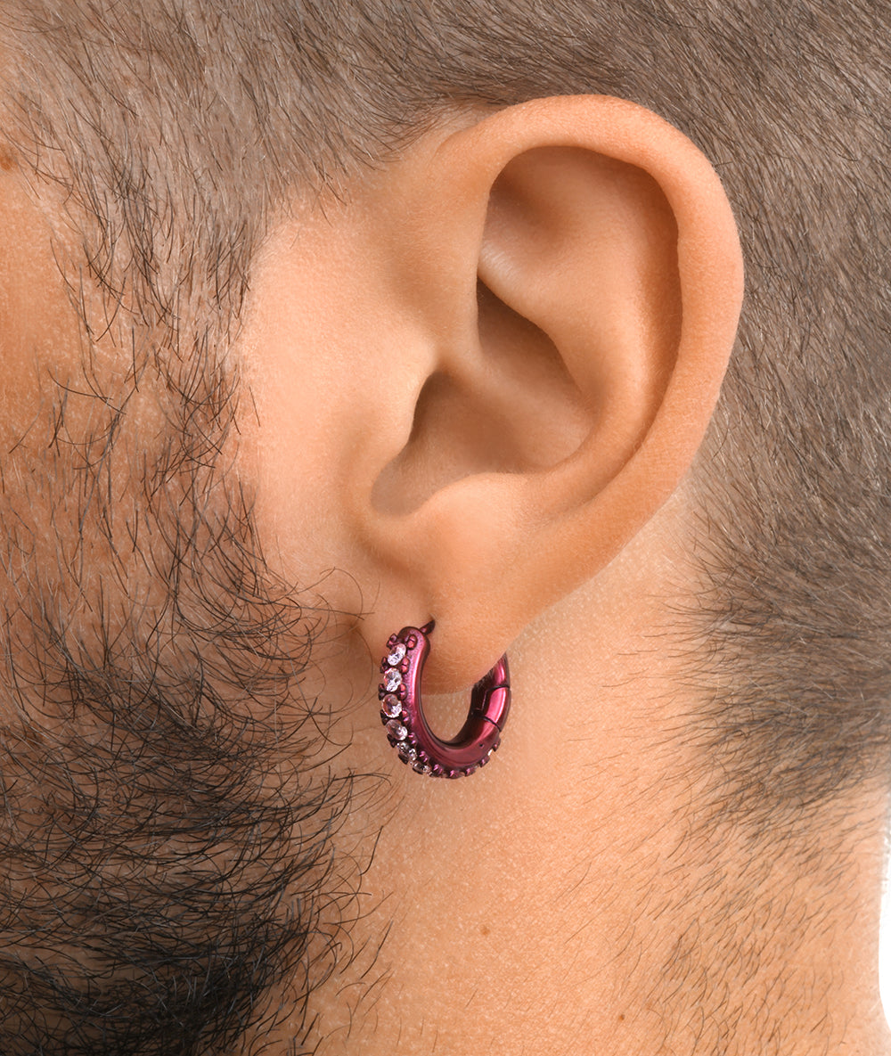 Silver creole earring, Willie S