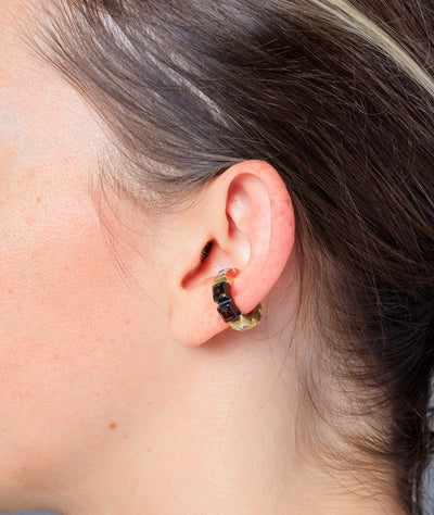 Loki G gold and zirconium ear cuff - YParis