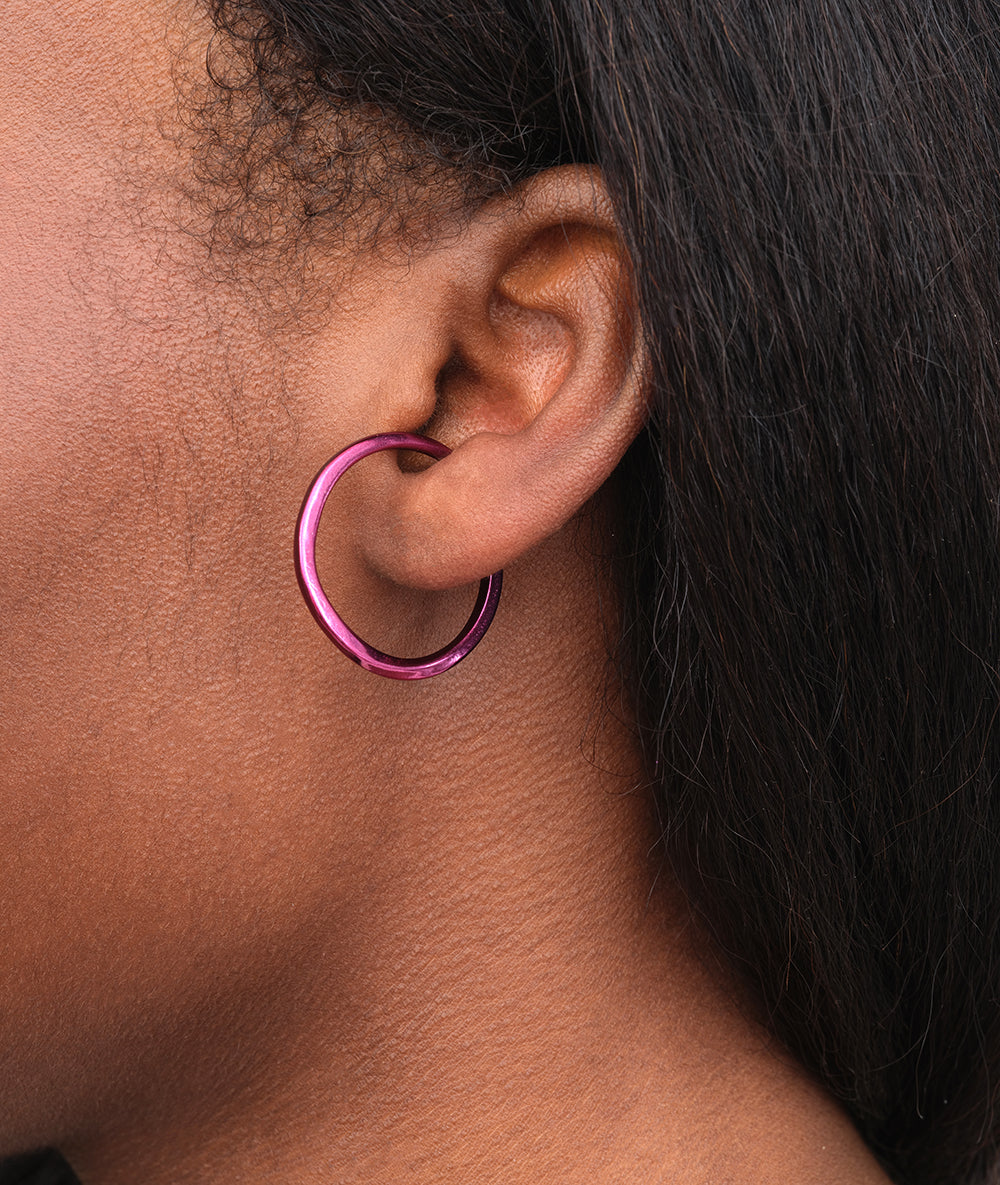 Ear cuff créole fuschia Kylar P