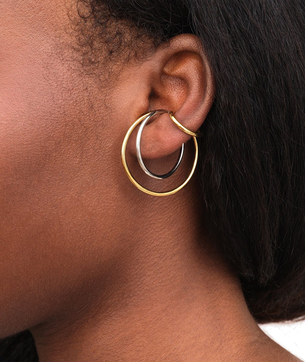Ear cuff créole triple bicolore Lily BI