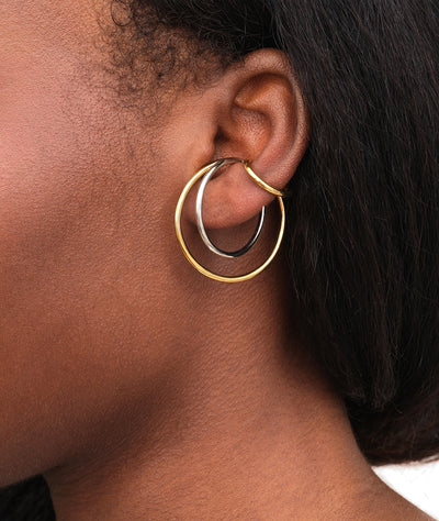 Ear cuff créole triple bicolore Lily BI - YParis