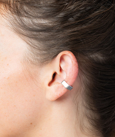 Ear cuff forme géométrique argenté Francis S - YParis