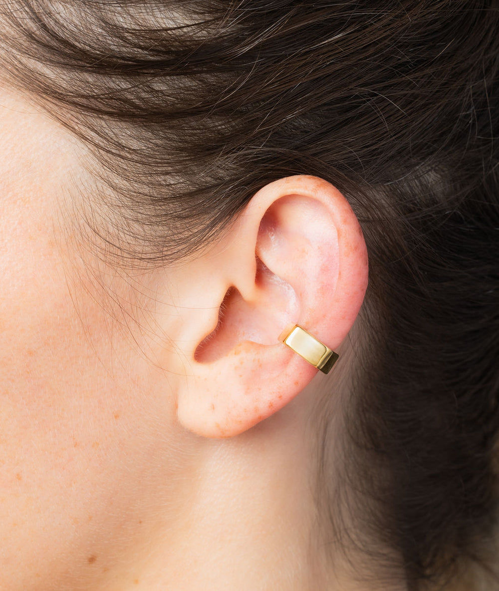 Gold geometric ear cuff Francis G