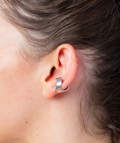 Ear cuff wavy silver, Wavy S - YParis