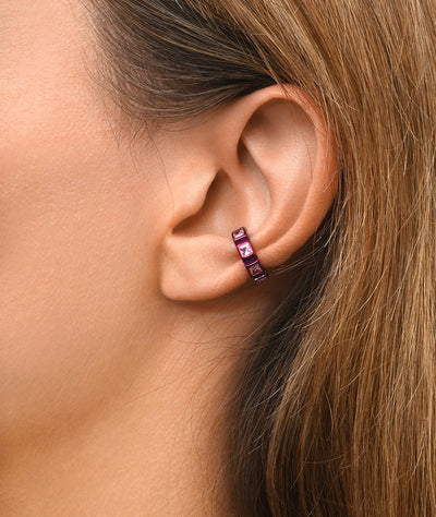 Ear cuff rose avec zirconiums Dibba S P - YParis