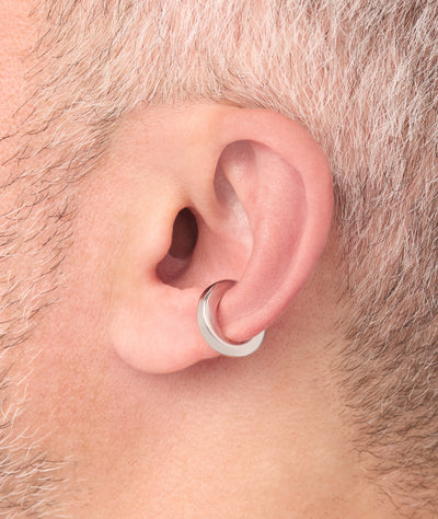 Ear cuff torsadé argenté Honorito S - YParis