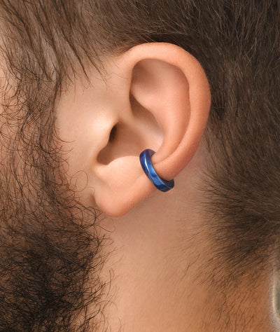 Ear cuff torsadé bleu Honor S MB - YParis