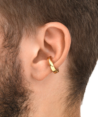 Ear cuff torsadé doré Honor M G - YParis