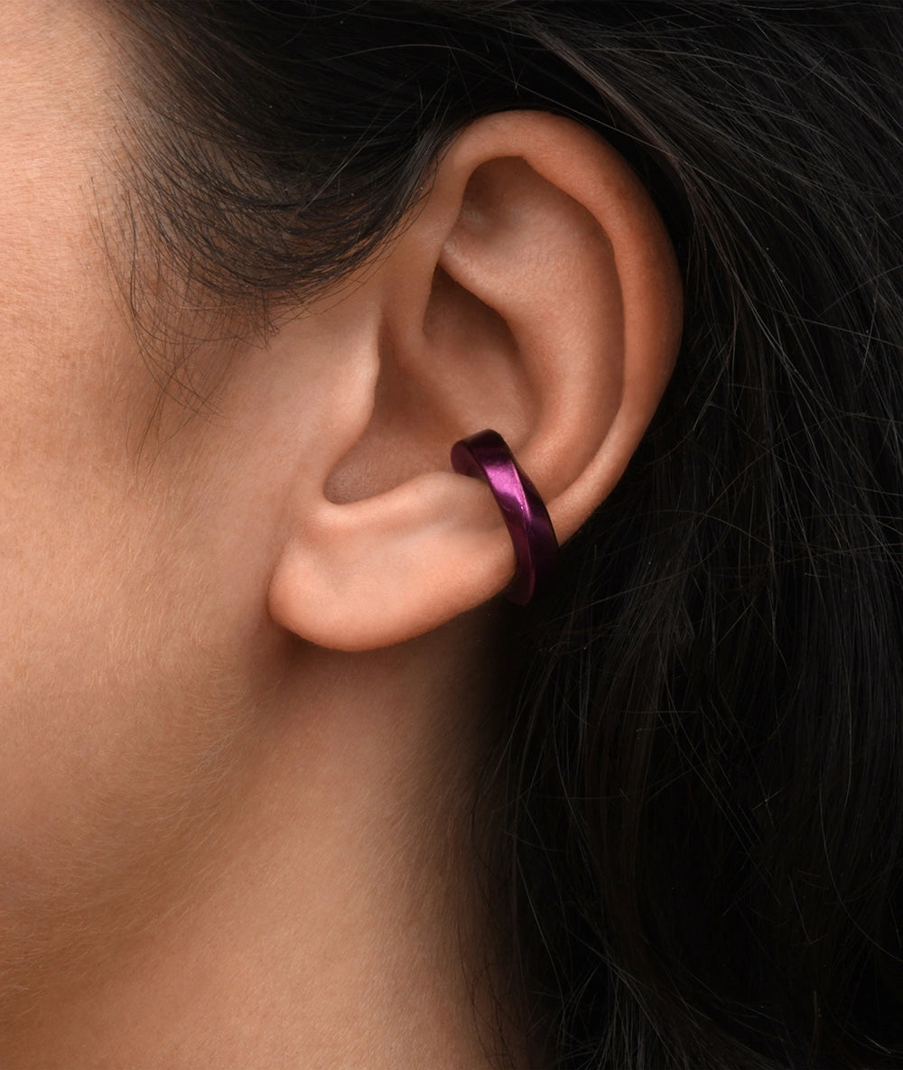Ear cuff torsadé fuschia Honor M P