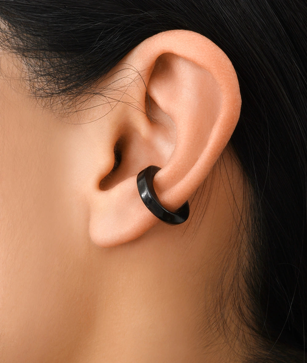 Black twisted ear cuff Honor S BL