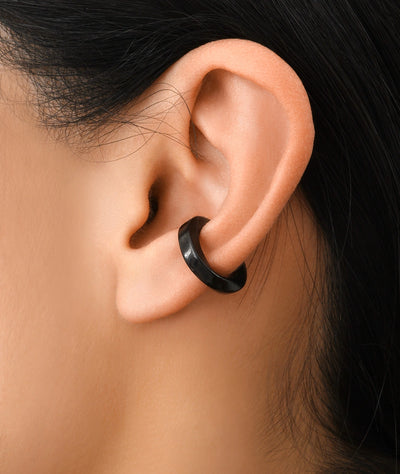 Ear cuff torsadé noir Honor S BL - YParis