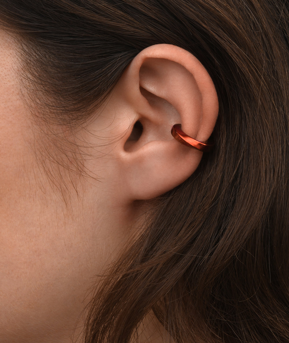 Ear cuff torsadé orange Honorito O