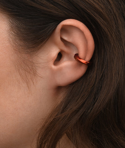 Ear cuff torsadé orange Honorito O - YParis