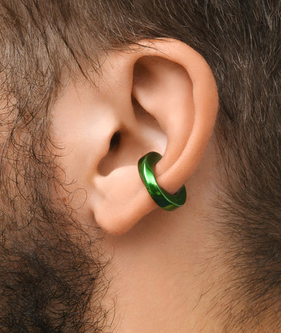 Ear cuff torsadé vert Honor M SG - YParis