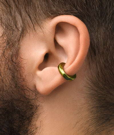 Ear cuff torsadé vert Honor S citrus - YParis