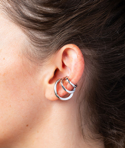 Ear cuff triple argenté Ridley S - YParis