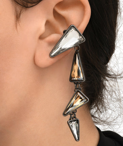 Earcuff argenté pendant effet vintage (gauche) SHIPPU L VS - YParis