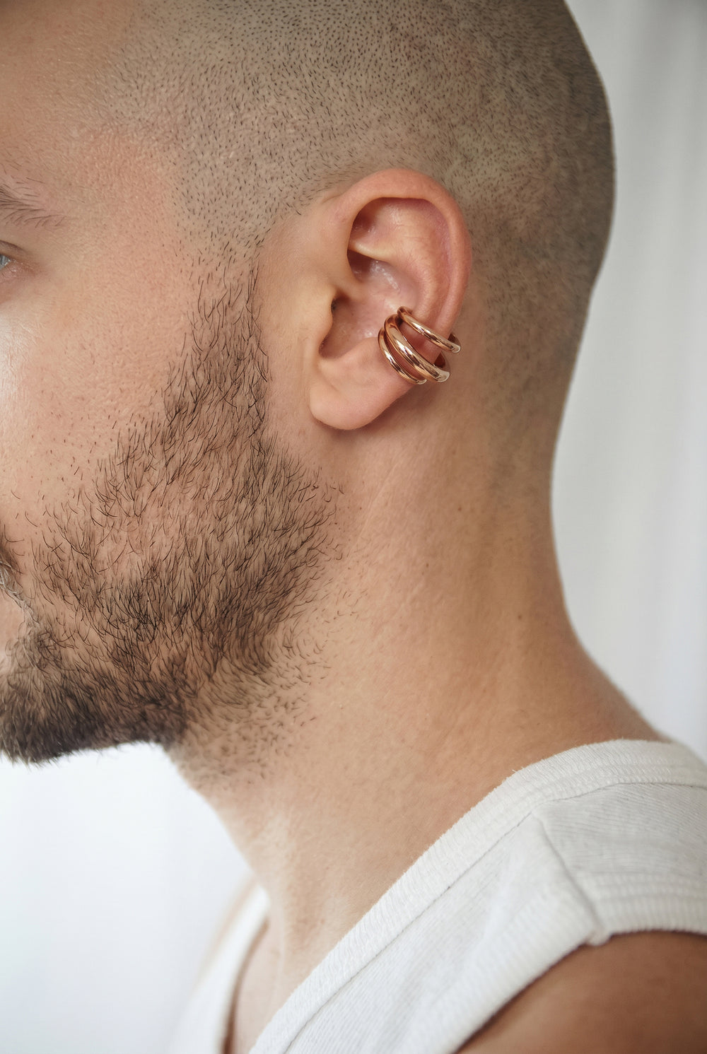 Earcuff triple or rose APEX RG ouverture 3.5MM