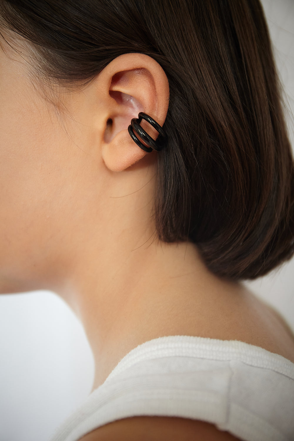 Earcuff triples noir APEX BL ouverture 3.5MM