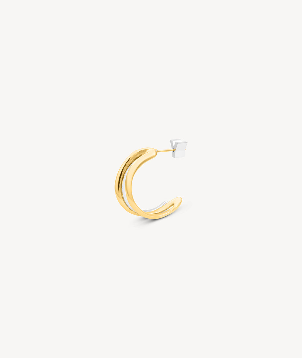 Boucle d'oreille créole doré ANJA S G
