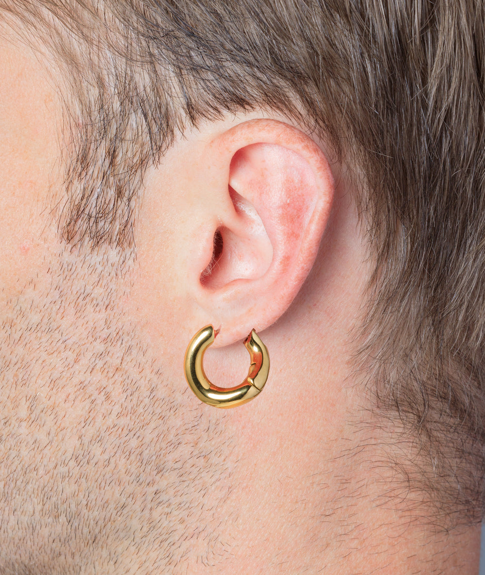 Avery G Gold Hoop Earring