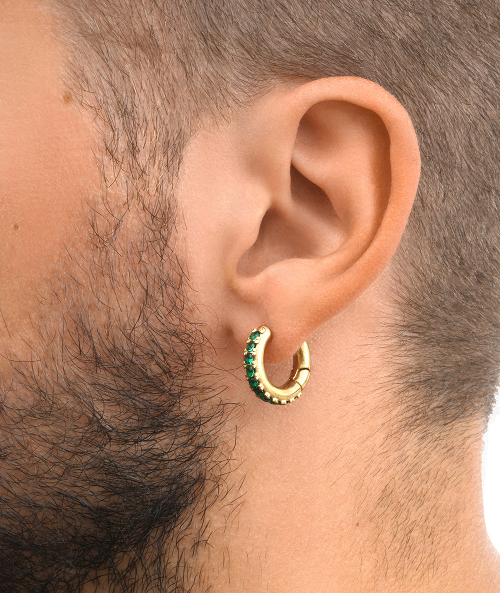 Silver creole earring, Willie S