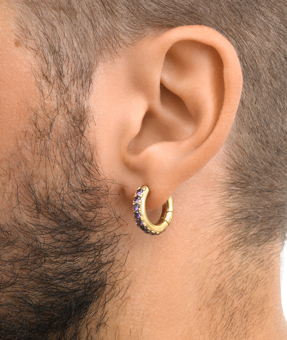 Silver creole earring, Willie S