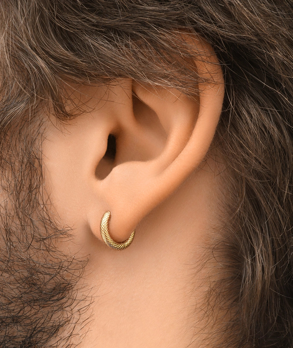 PARKER GS Gold Hoop Earrings
