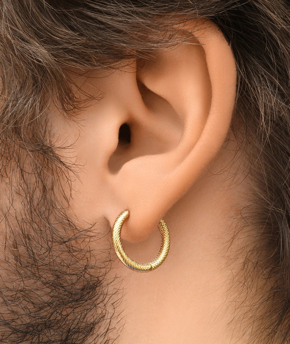 PARKER G XL Gold Hoop Earrings