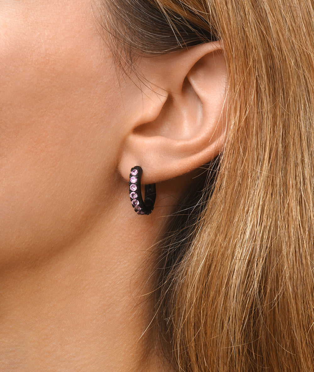 Silver creole earring, Willie S